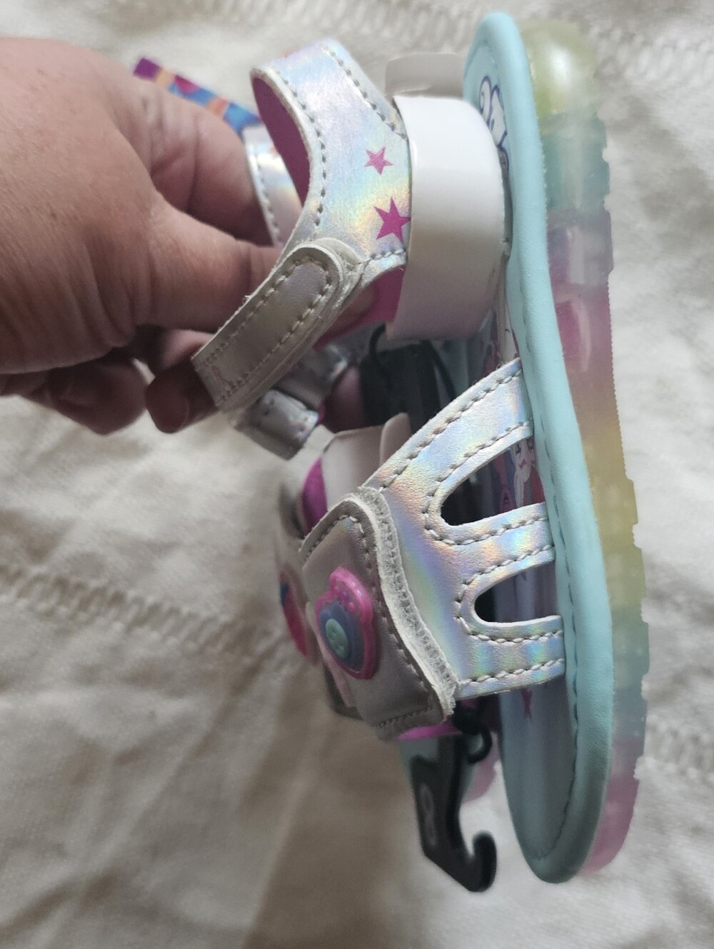 Hasbro My Little Pony Light Blue and Pink Girls Sandals - Picture 4 of 6